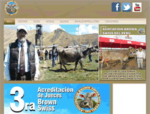 Tablet Screenshot of brownswiss.org.pe